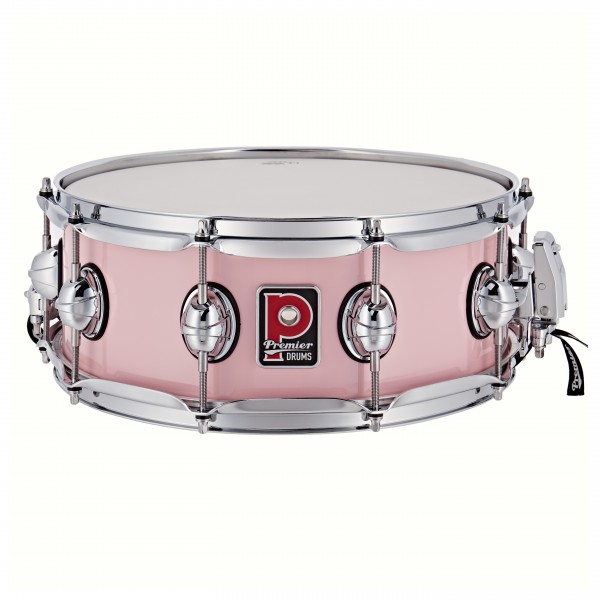 Premier Genista Maple 14" x 5.5" Snare Drum, Pink