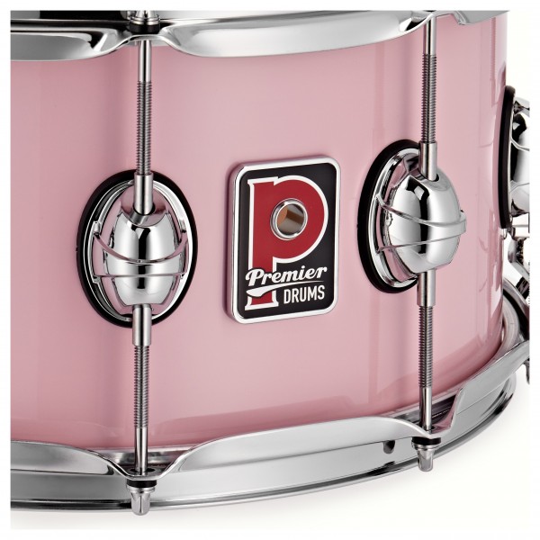 Premier Genista Maple 14" x 7" Snare Drum, Pink
