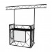 Equinox Truss Booth Overhead Kit (Matt Black) - Front, Left