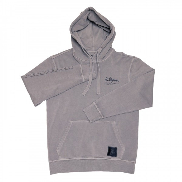 Zildjian Ltd Ed Cotton Hoodie Pewter, Medium