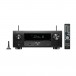 Denon AVC-X4800H 9.4 Channel 8K AV Surround Amplifier, Black front control panel