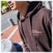 Zildjian Ltd Ed Cotton Hoodie Brown on a model