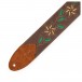 Levy's Flowering Vine Brown Leather Strap, Yellow Flowers 2 