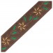 Levy's Flowering Vine Brown Leather Strap, Yellow Flowers 3 