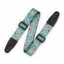 Levy's MPD2-121 Drucke Polyester mit Lederenden 2", Flamingo-Motiv