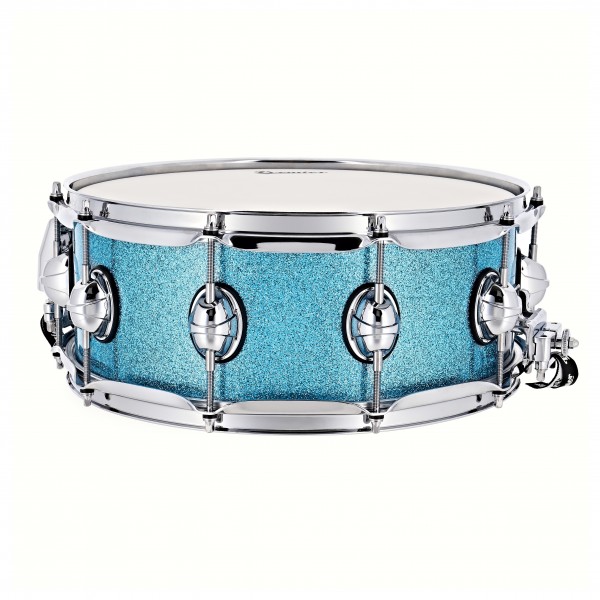 Premier Genista Classic 14" x 5.5" Snare Drum, Aqua Sparkle