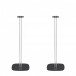 Mountson Floor Stand for Sonos One, One SL & Play:1, Black (Pair)