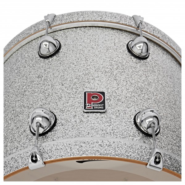 Premier Genista Maple 20" x 16" Bass Drum, Silver Sparkle