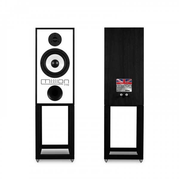 MISSION 770 with stand (Pair), Black - Front Back