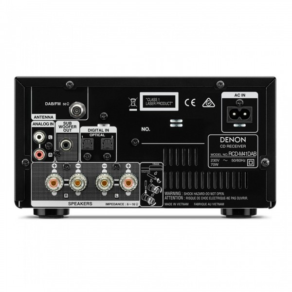 【ジャンク】DENON・RCD-M41 DISC. Denon RCD-M41 Micro System w/ DALI SPEKTOR 2, Walnut & QED