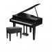 Roland GP607 Digital Grand Piano, Polished Ebony with Matching Bench