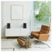 JBL 4305P Wireless Studio Monitor Speakers, Natural Walnut in living room environment
