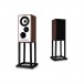 MISSION 700 Bookshelf Speakers (Pair), Walnut - Pair on Stands