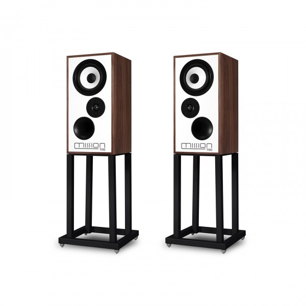 MISSION 700 with stand, Walnut - Pair Aligned