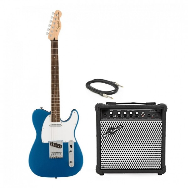 Squier Affinity Telecaster, Lake Placid Blue & 15W Amp by Gear4music