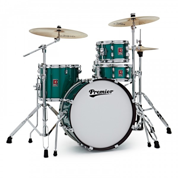 Premier Artist Club 100 20" 4pc Drum Kit, British Racing Green