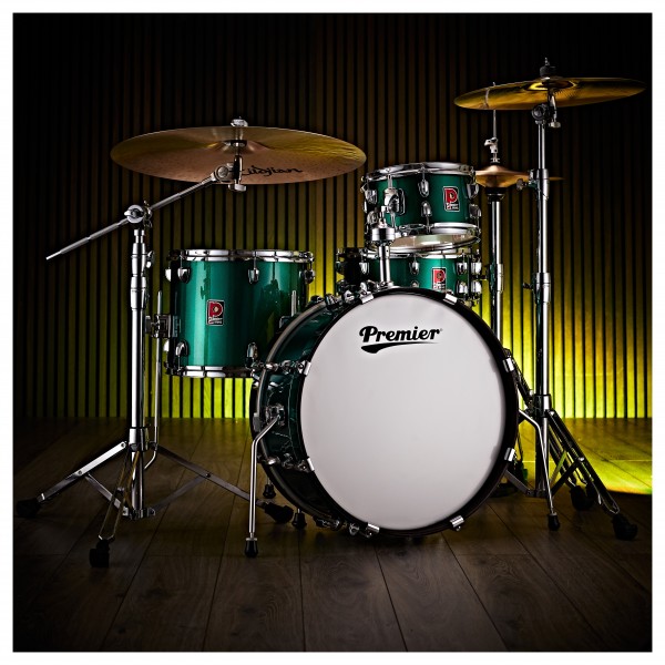Premier Artist Club 100 20" 4pc Drum Kit, British Racing Green
