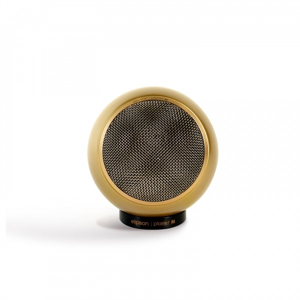 Elipson Planet M Satellite Speaker, Gold Front View 2