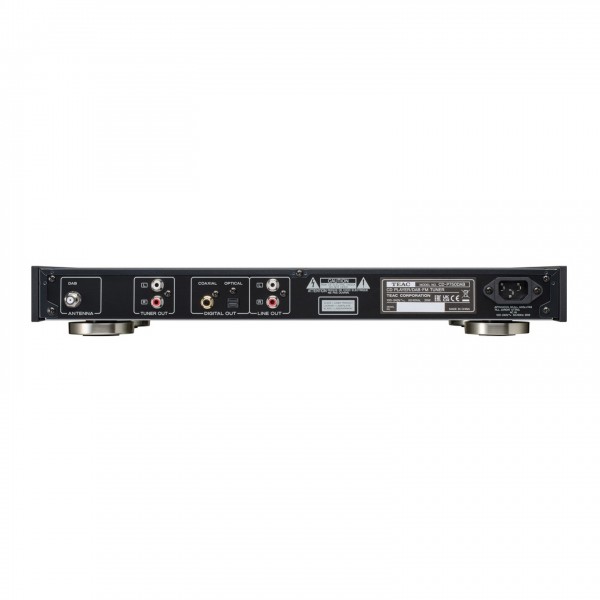 TEAC CD-P750DAB, rear panel