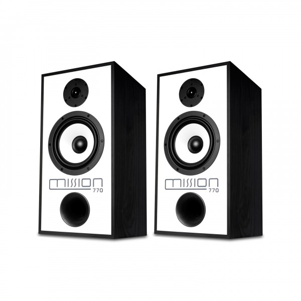 MISSION 770 2-Way Standmount Speaker (Pair), Black