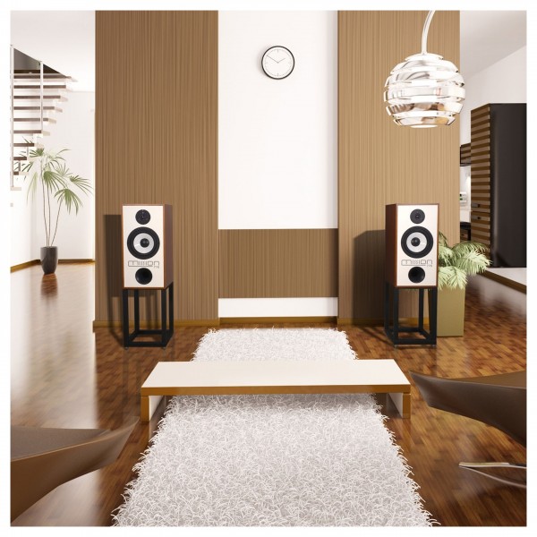 MISSION 770 with stand (Pair), Walnut - Lifestyle