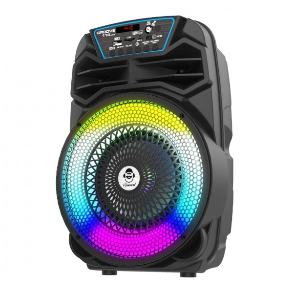 iDance Groove 114 Wireless Sound and Light Party System - Angled, Left
