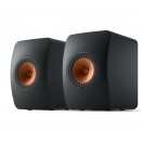 KEF LS50W Wireless II Bookshelf Speakers (Pair), Carbon Black
