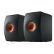 KEF LS50W MKII Wireless Speakers (Pair), Carbon Black