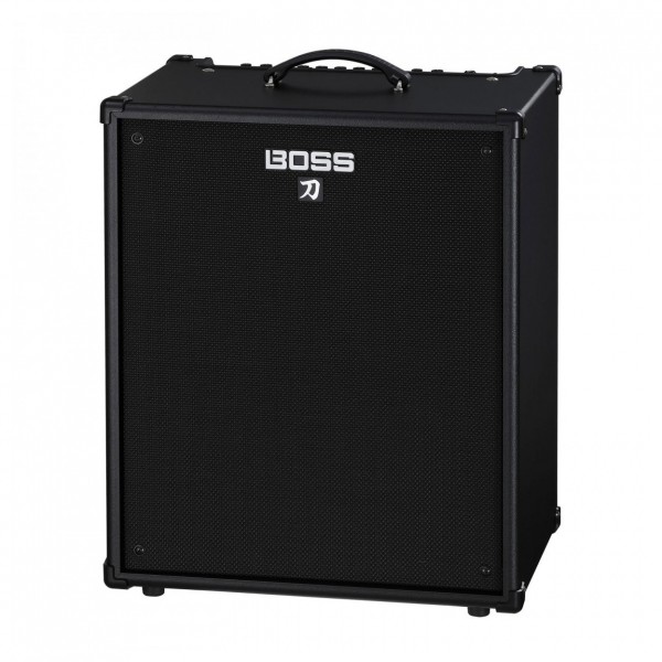 Boss Katana-210 Bass Amplifier Complete Bundle amp side