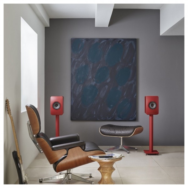 KEF LS50W MKII Special Edition Wireless Speakers (Pair), Crimson Red (9)