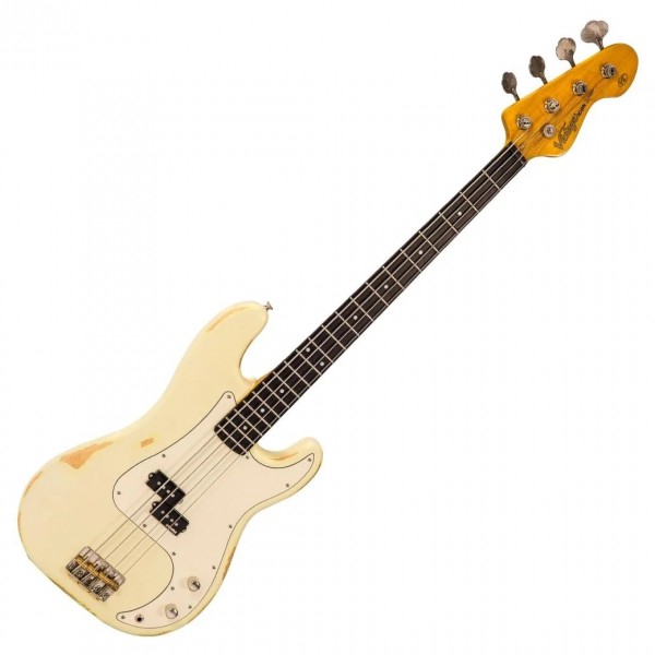 Vintage V4 Icon Bass, Distressed Vintage White