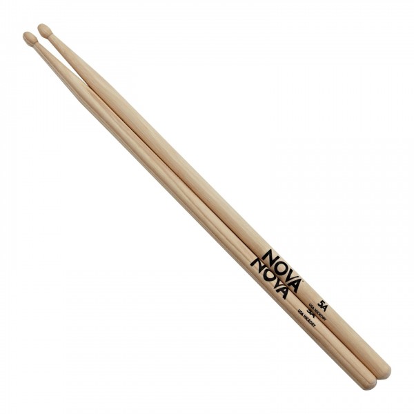 Vic Firth NOVA 5A Hickory Drumsticks, Wood Tip