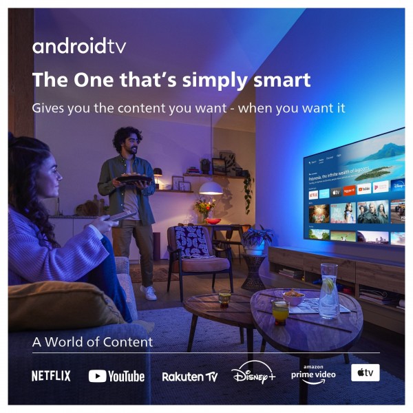 Philips Ambilight 58in Android 4K UHD Smart TV 58PUS8507 - Smart TV