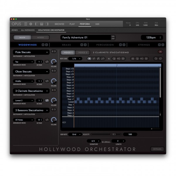 Eastwest Hollywood Orchestra Opus Edition - MIDI Edit