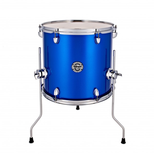 DDrum D2 14 x 14'' Add-on Floor Tom, Cobalt Blue Sparkle