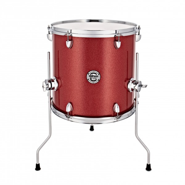 DDrum D2 14 x 14'' Add-on Floor Tom, Red Sparkle