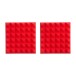 Gator Pack of 2 30cm Acoustic Foam Panels, Red - Pair