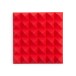 Gator Pack of 2 30cm Acoustic Foam Panels, Red - Front