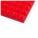 Gator Pack of 2 30cm Acoustic Foam Panels, Red - Corner