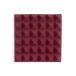 Gator Pack of 2 30cm Acoustic Foam Panels, Burgundy - Front