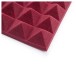 Gator Pack of 2 30cm Acoustic Foam Panels, Burgundy - Corner