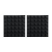 Gator Pack of 2 30cm Acoustic Foam Panels, Black - Pair