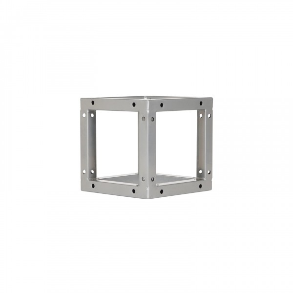 Equinox Quad Steel DecoTruss Box Corner, Silver
