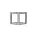 Equinox Quad Steel DecoTruss Box Corner, Silver