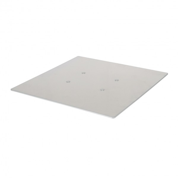 Equinox Quad Steel DecoTruss 500mm Base Plate, Silver
