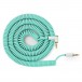MyVolts Cable Candycords de 3,5 mm recto a bobina acodada, Mint Green