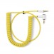 MyVolts Candycords 3.5mm Straight to Angled Cable, Pineapple Yellow - Coiled Cable