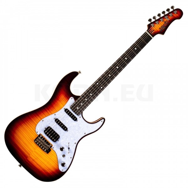 Jet Guitars JS-600 Ebony, Brown Sunburst