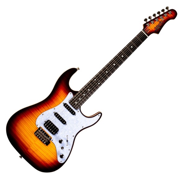 Jet Guitars JS-600 Ebony, Brown Sunburst
