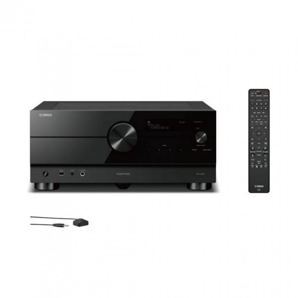 Yamaha RX-A6A Aventage 9.2 Channel AV Receiver, Black - Remote and Cable